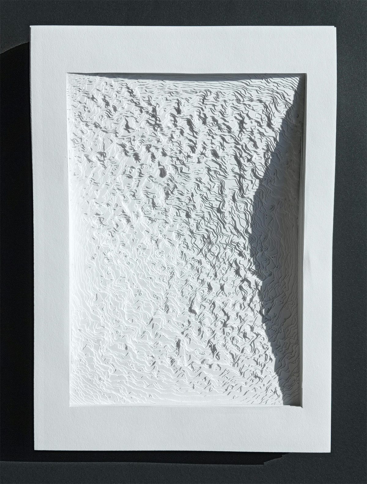 Textured white poster by Ethan Read