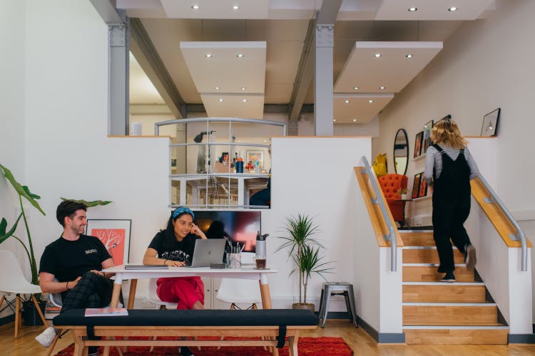 Matt Kilb and Poonam Saini of Kiss Branding at their studio in Leeds