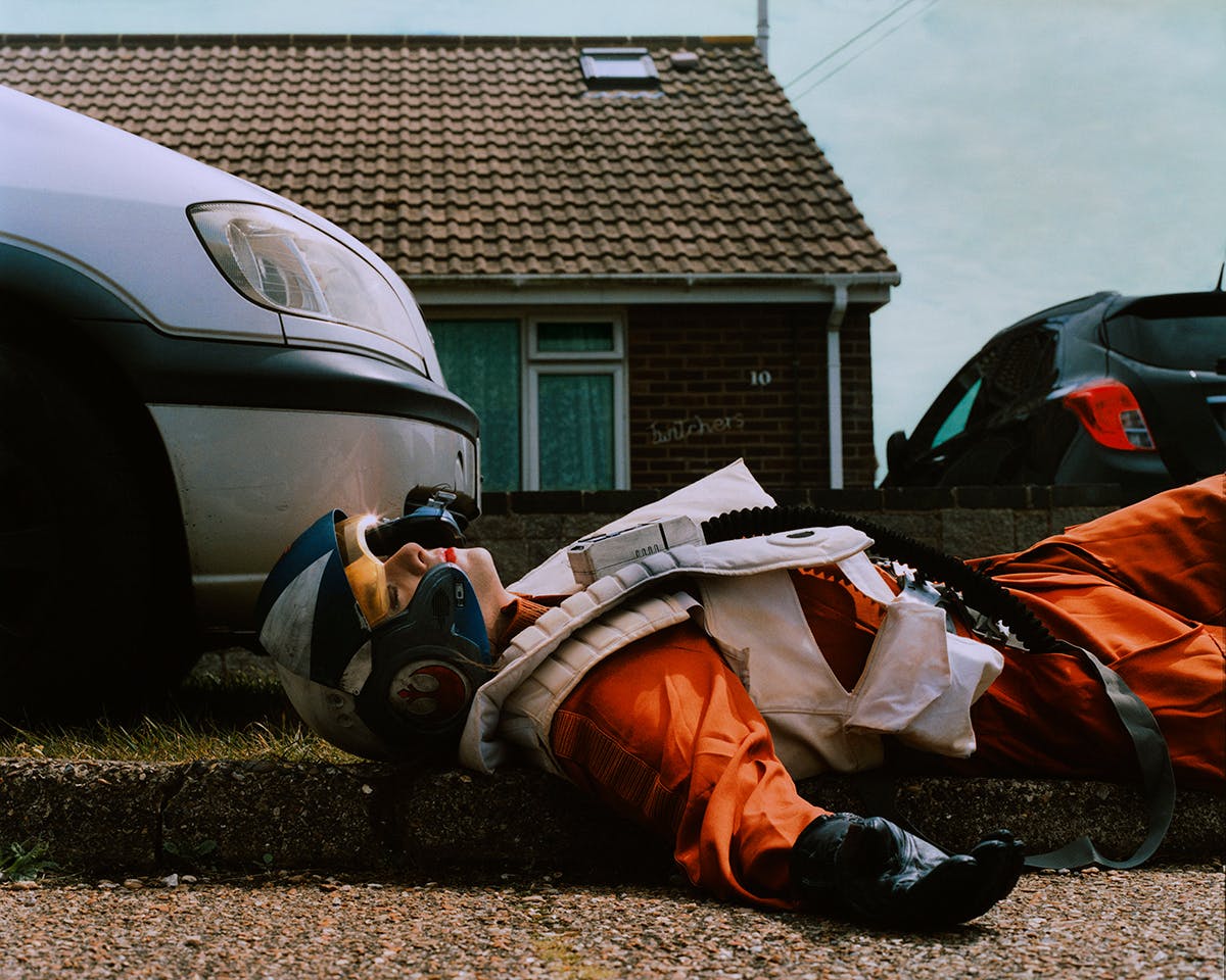 Photograph of a cosplayer dressed as a Rebel Pilot in Kids of Cosplay by Thurstan Redding